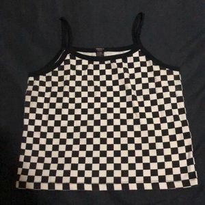 Cute checker tank top